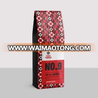 side gusset flat bottom custom printed drip coffee bean packaging coffee bag with valve